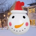 Silensys 3FT Christmas Inflatable Snowman Foldable Outdoor Decoration with Rotating LED Lights for Home Lawn Courtyard Christmas Decorations