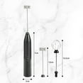 Uncahome Milk Frother Wand Drink Mixer - Handheld Milk Frother Electric Whisk - Easy-Clean Stainless Steel Frother Wand & Mini Blender - Electric Coffee Frother for Milk Coffee Lattes