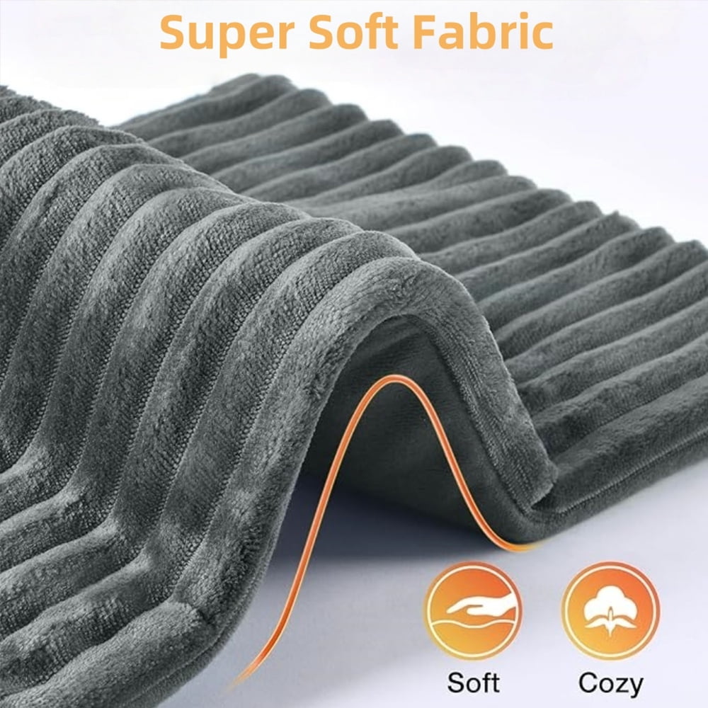 Heating Pad for Back Pain Relief, 33"x17" Heating Pads with 6 Heat Settings, Auto Shut Off,Electric Heating Pad for Neck and Shoulder, Grey