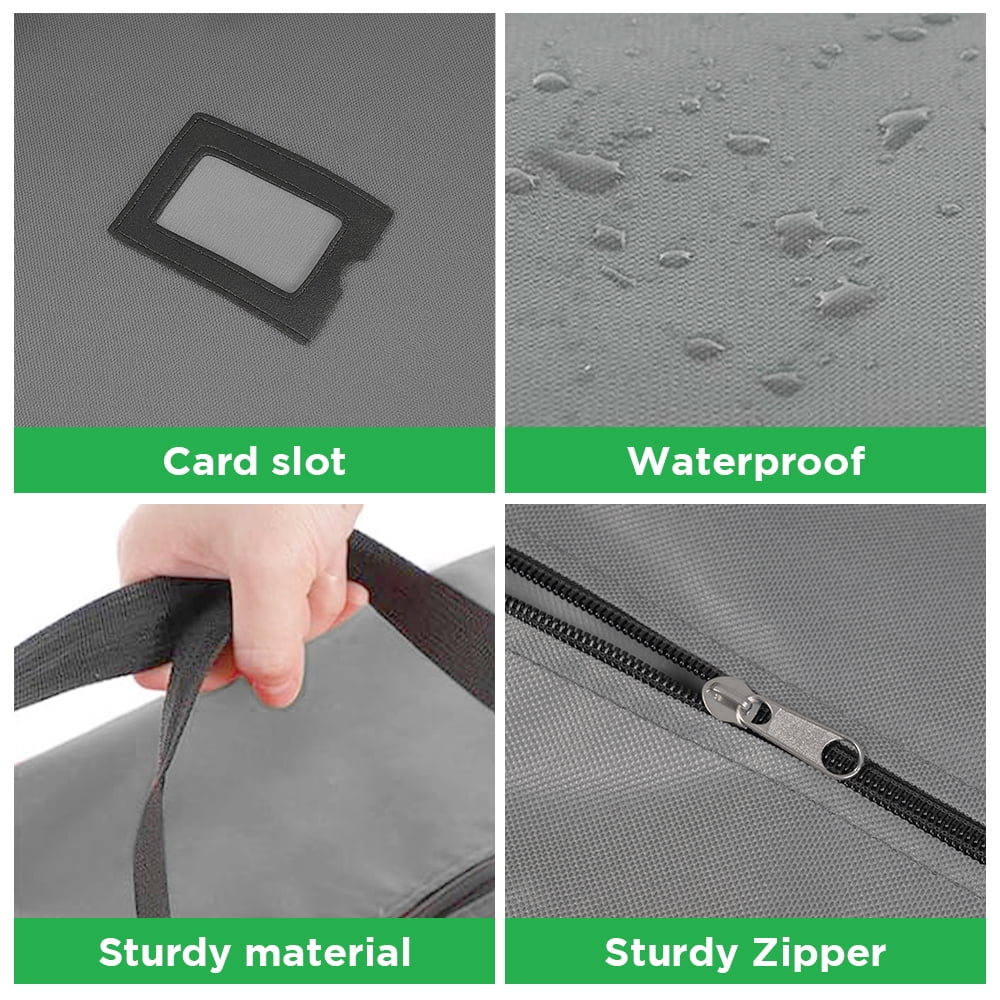 Christmas Tree Storage Bag Stores 7.5 ft Artificial Xmas Holiday Tree,Waterproof Christmas Bags with Reinforced Handles and Zipper, Grey