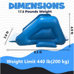 Uncahome Inflatable Water Slide for Pool,Inflatable Pool Slide with Built in Sprayers and Weighted Base for Stability, 9.5x4.5x3.6’’ Blow Up Waterslide for Kids & Adults,Ages 6 & Up,Blue