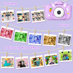 Kids Digital Camera Video Cameras Birthday Gift for Toddler Boy Girl Age 3-8 with 32GB SD Card