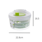 Swtroom Salad Spinner Vegetable Dryer, 3.4 Quart Fruit Veggie Bowl Lockable Colander Basket and Lid with Drawcord Switch