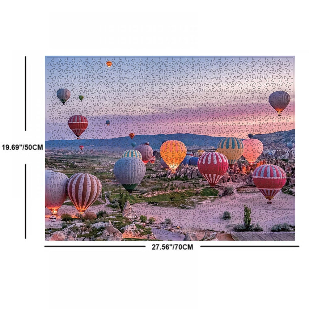 1000 Piece Jigsaw Puzzles for Adults and Kids Paper Puzzle Intellectual Toys Hot air balloon