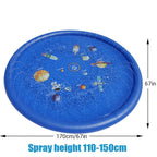 67" Inflatable Splash Pad for Toddlers, Outdoor Sprinkler for Kids, Dog Sprinkler Pool, Inflatable Water Toys Inflatable Wading Baby Pool
